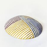 Zulu Round Shield | Bamiléké L Wooden 23 inches - Rainbow - Wall Decoration