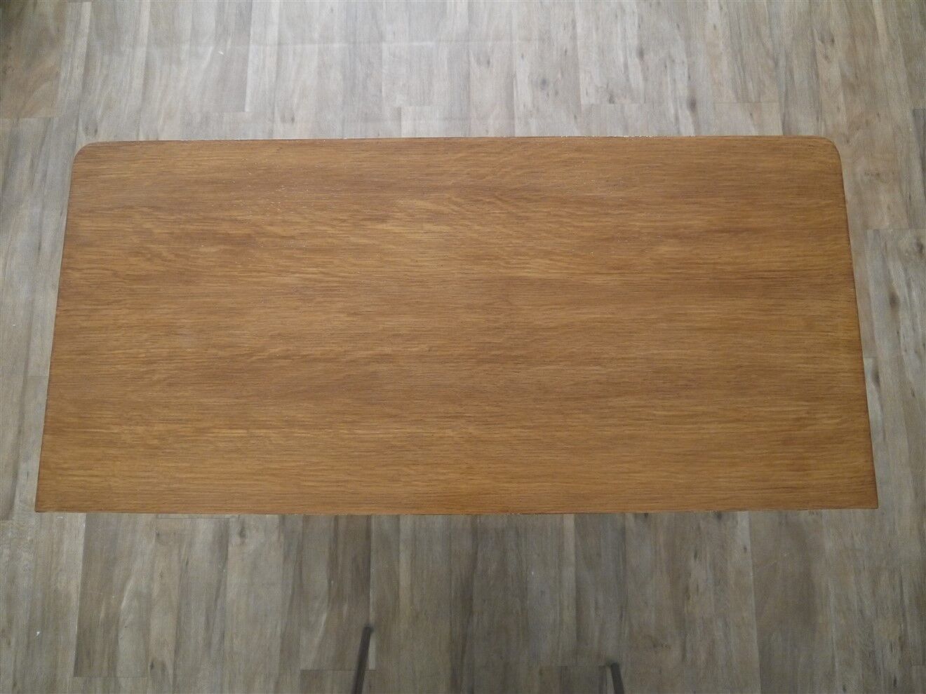 Vintage chest of drawers in wood and rattan 1950