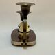 Ancien bougeoir Art Déco double laiton bois celluloïd 1930 vintage moderniste