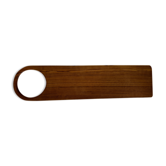 Cutting or presentation board of monoxyl teak with handle (T4)