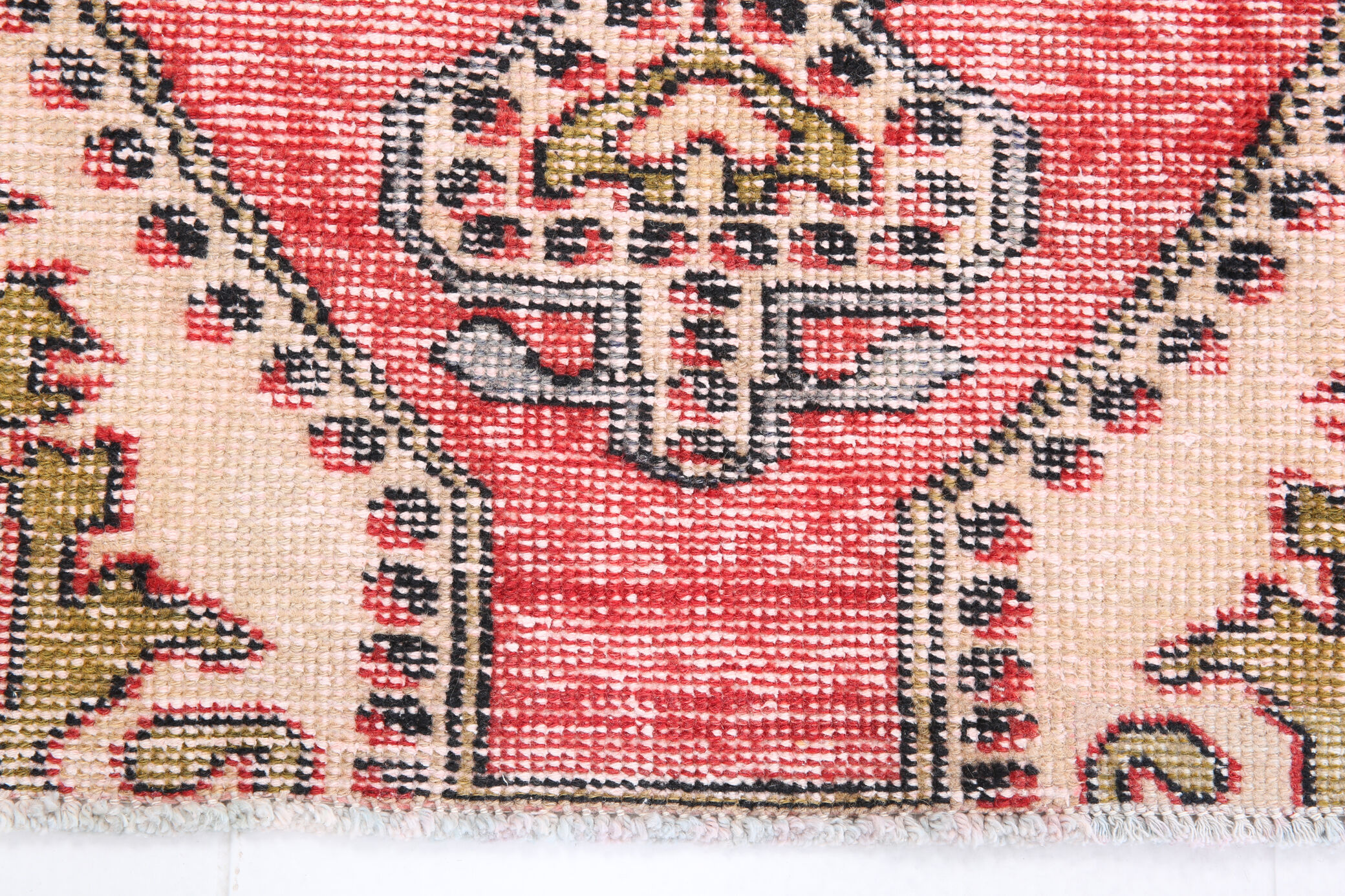 4x6 red turkish vintage rug, 4x6 handmade vintage rug