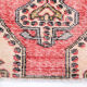 4x6 red turkish vintage rug, 4x6 handmade vintage rug
