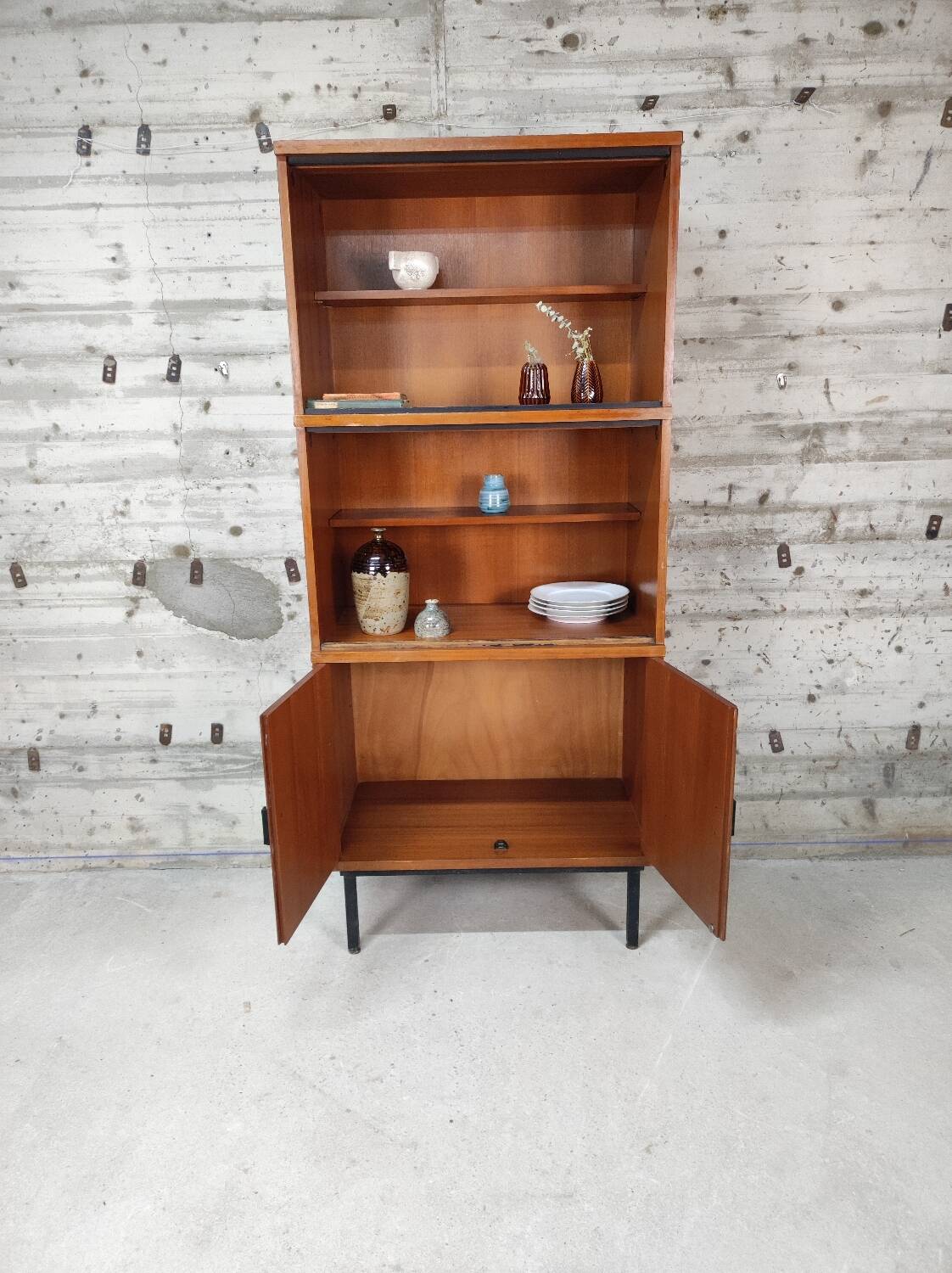 Vintage bookcase shelf