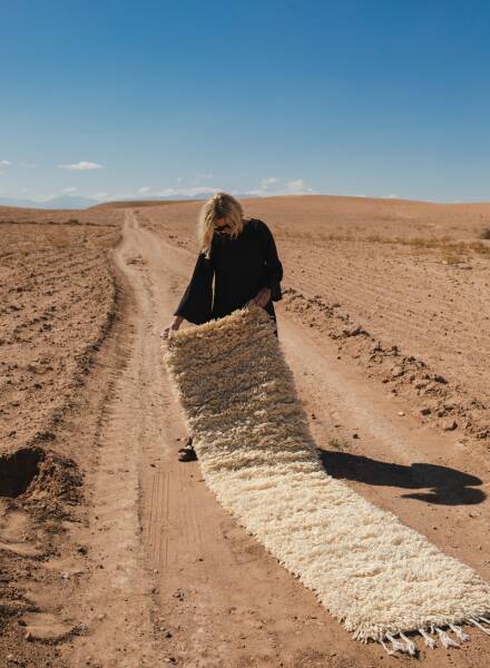 Pre-order fluffy Beni Ouarain runner rug 70×300 cm