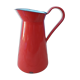 Red enamelled broc