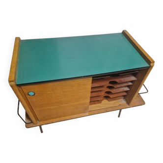 1970s Scandinavian vinyl record storage unit