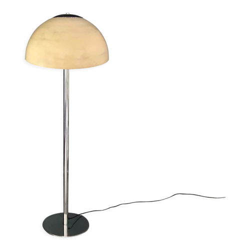 Space-age mushroom floor lamp with marble look