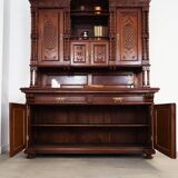 Armoire éclectique en chêne, design allemand, entre-deux-guerres, production : Allemagne