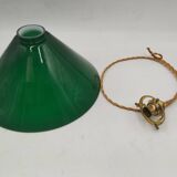 Green opaline pendant light
