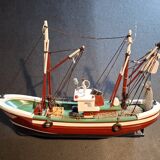 Old wooden trawler toy