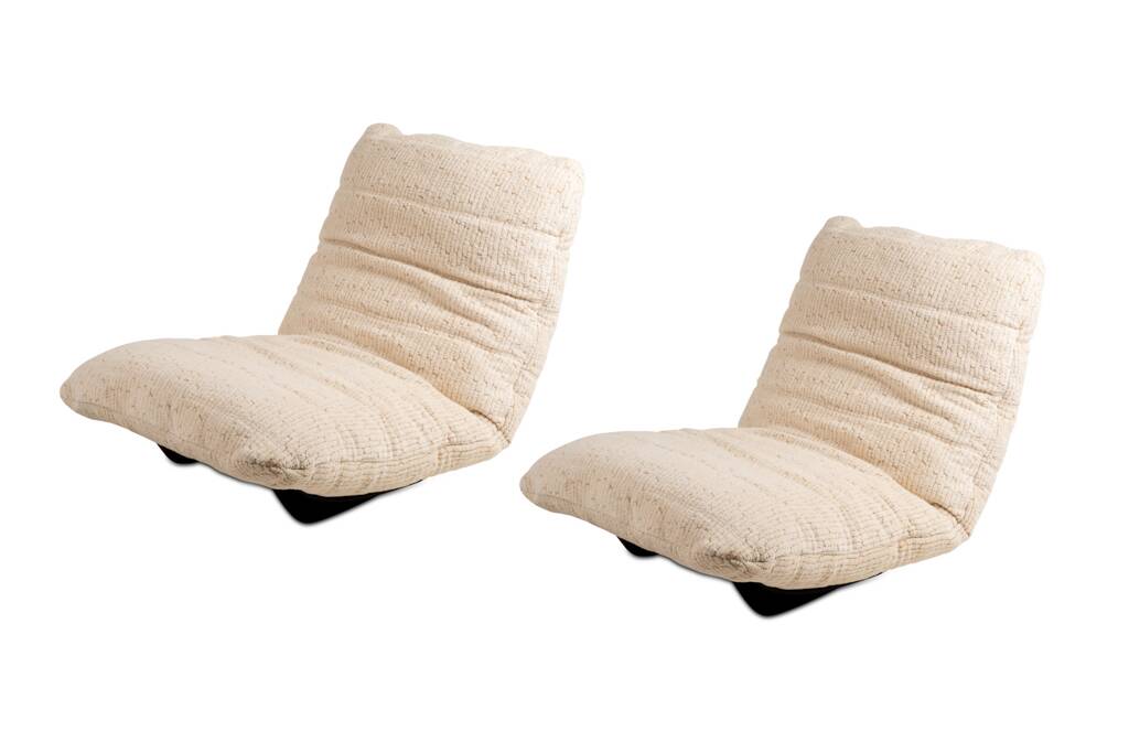Michel Ducaroy. Pair of "Marsala" armchairs in plexiglass. 1970s.