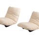 Michel Ducaroy. Pair of "Marsala" armchairs in plexiglass. 1970s.
