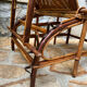 Vintage rattan and wicker deckchair