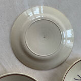 Set of 4 old vintage seventies flat plates