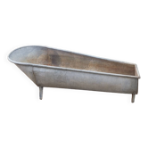Old zinc bathtub