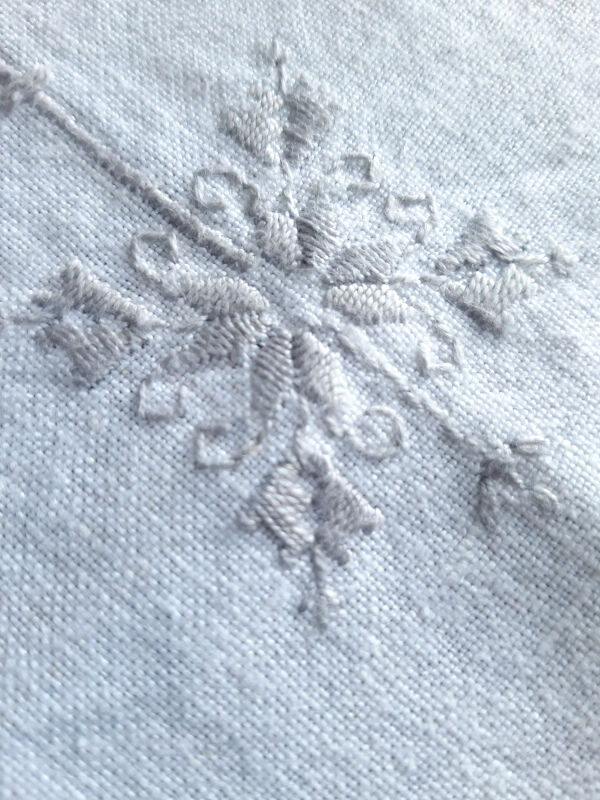 Old linen/cotton and fine embroidery