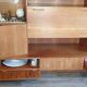Large living room "Concorde" vintage 1970s Solid teak