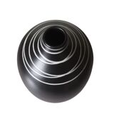 Vase Ovale Noir Élégance Mystique
