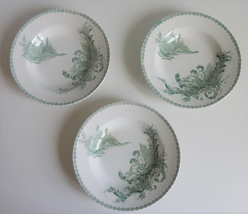 6 Trianon St Amand hollow plates