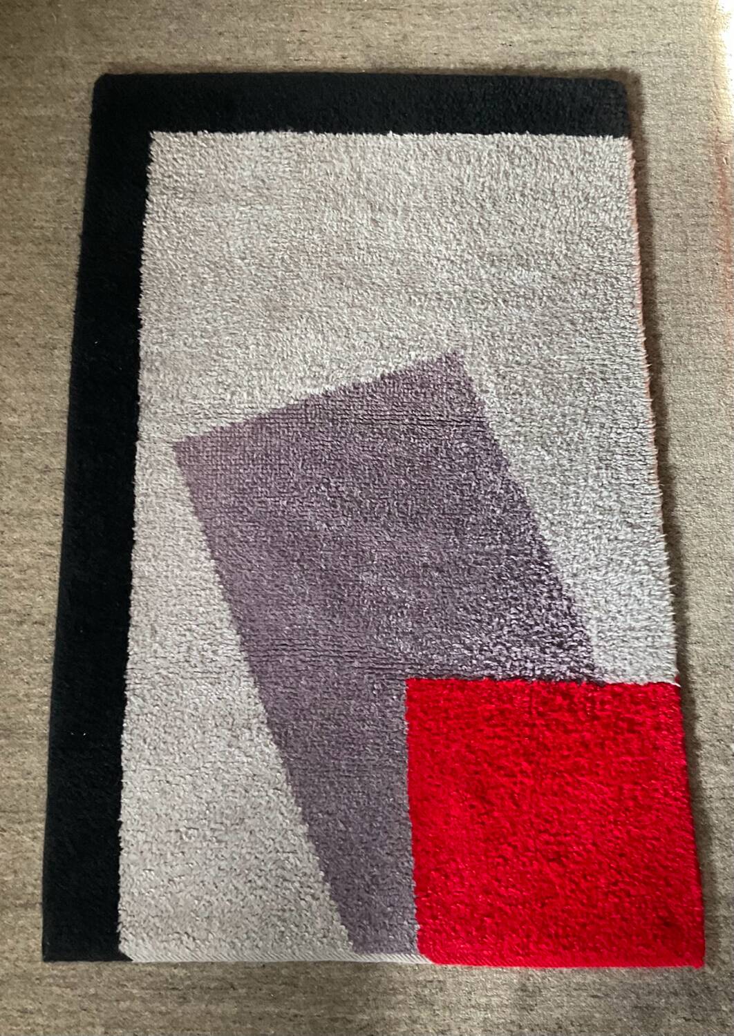 Vintage 80s wool rug 150x100
