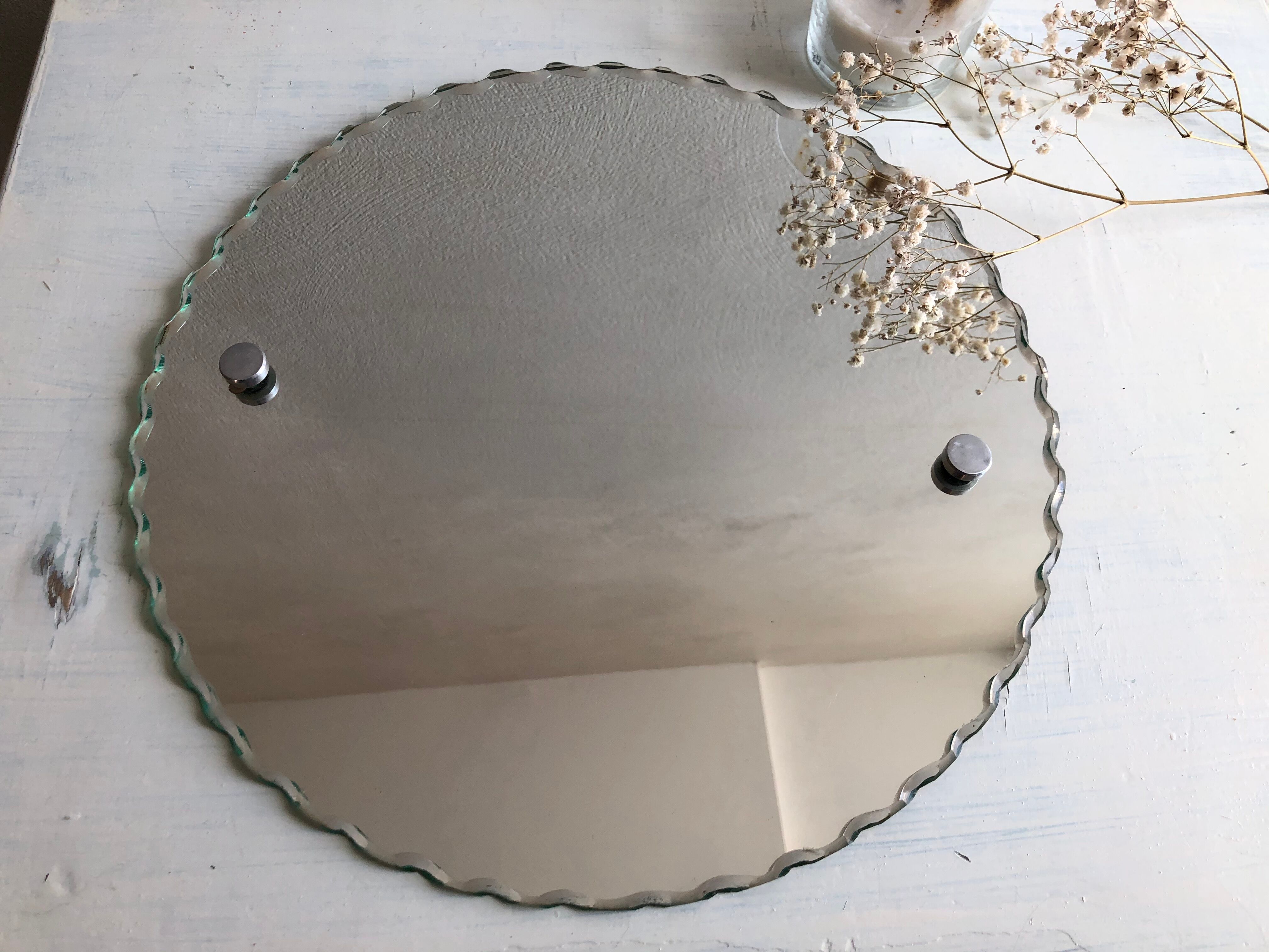 Miroir biseauté rond - 32cm
