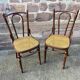 Pair of Viennese bistro chairs Fischel Nr 56 bentwood
