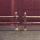 12 Silver metal knife holder