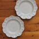 2 antique porcelain dessert plates from the late 19th century