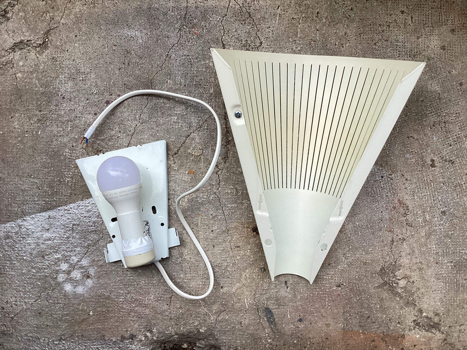 Metal wall lamp ikea vintage year 90