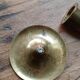 Brass candle holder, straight shape