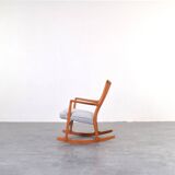 Oak ML33 Rocking Chair by Hans J. Wegner for A/S Mikael Laursen, 1950s