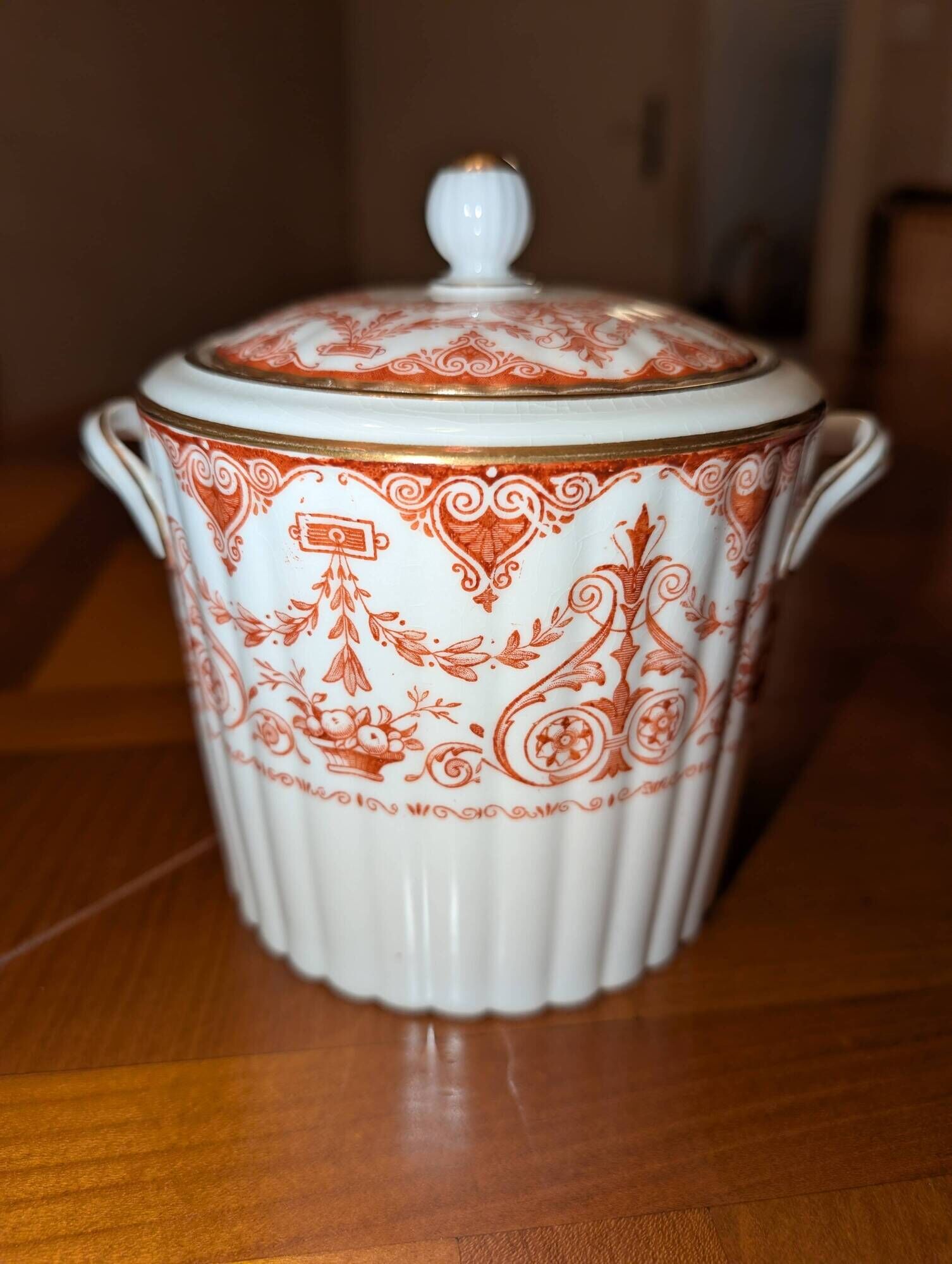 Wedgwood Coral & Gold Coffee Service - Neoclassical Style - 27 Pieces