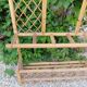 Vintage rattan wardrobe