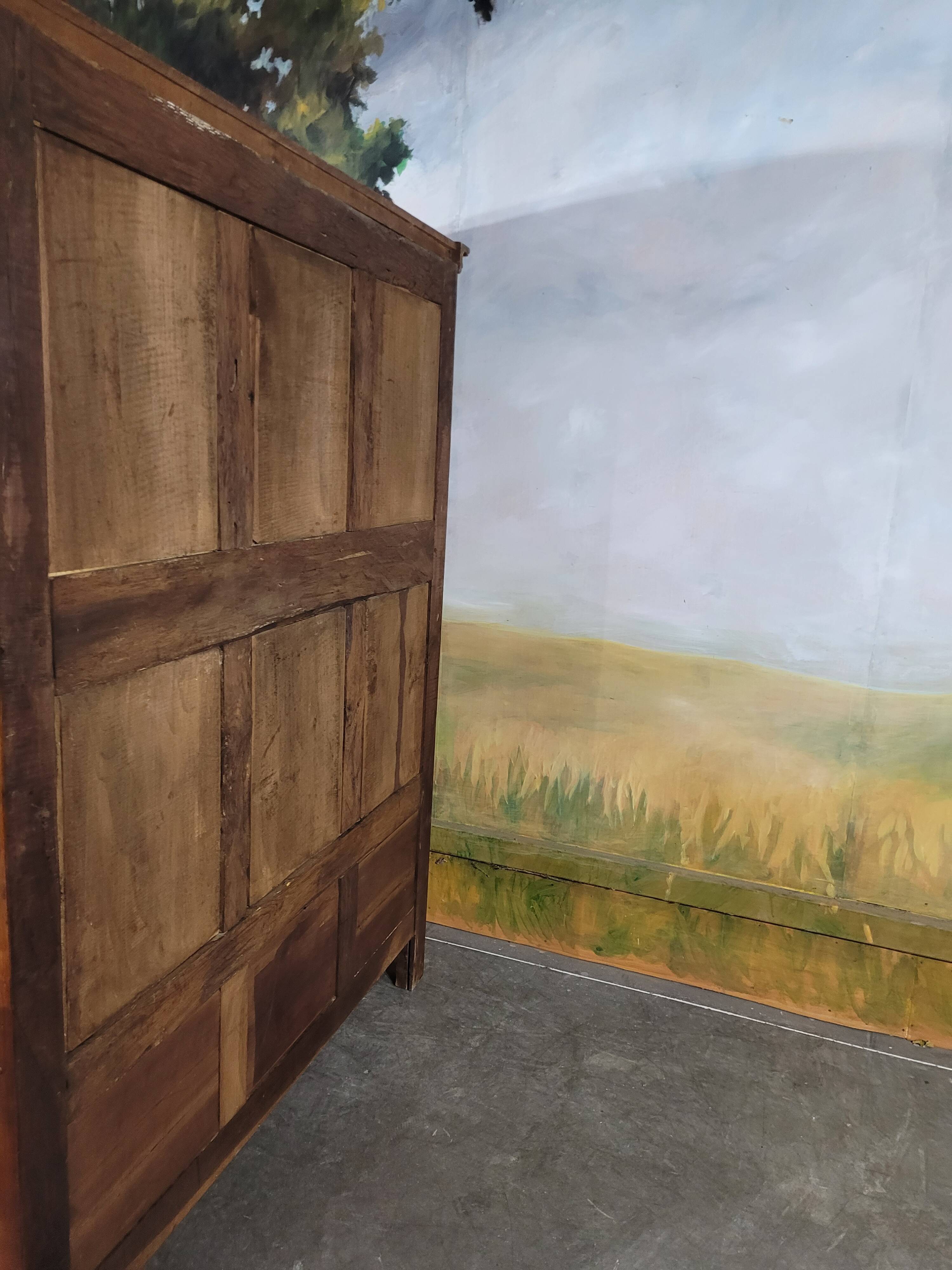 Small Louis XV cherry wood low cabinet