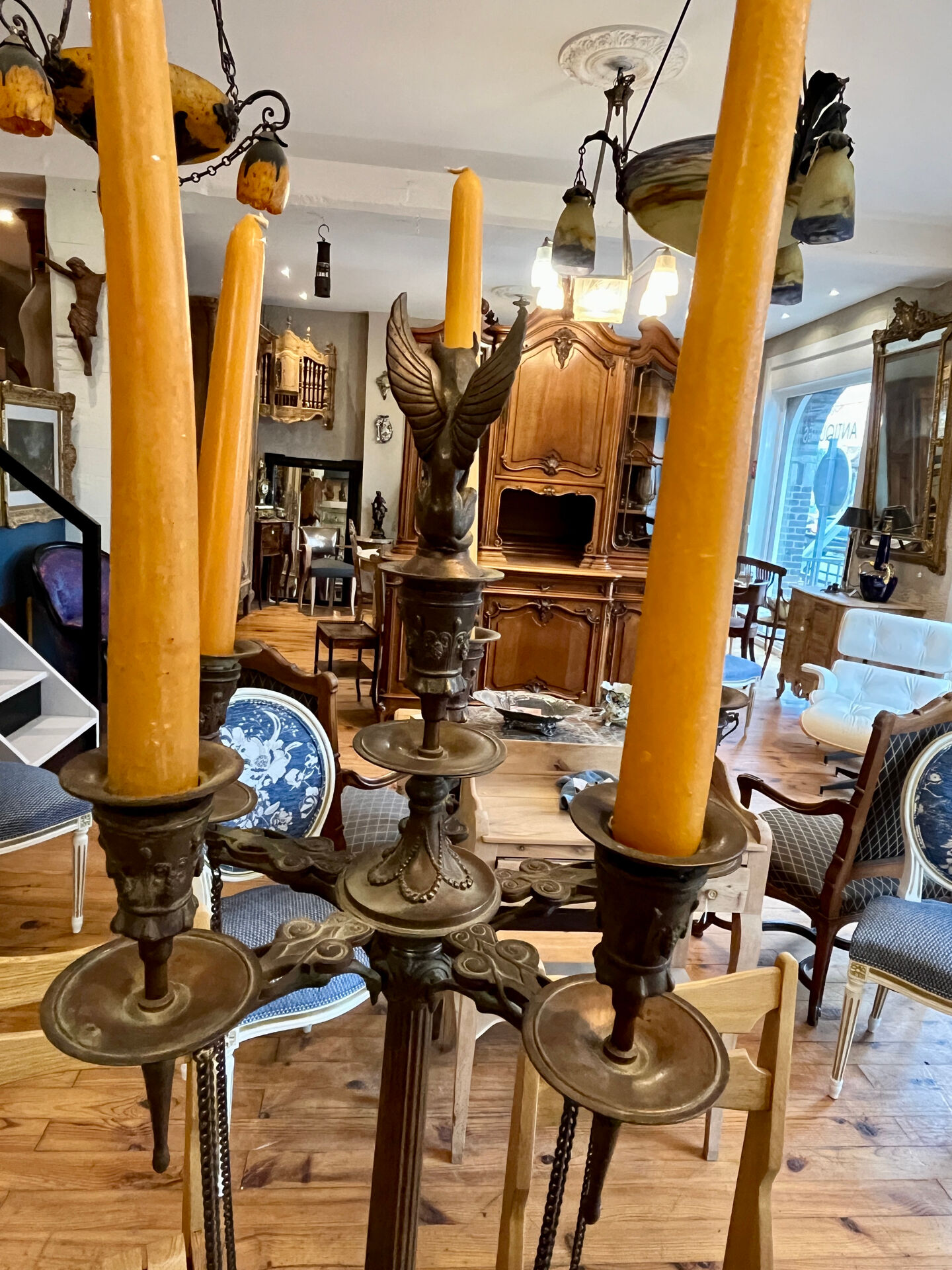 Pair of bronze candelabra Napoleon III
