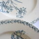 Lot de 6 assiettes plates  "terre de fer" modèle oeillet