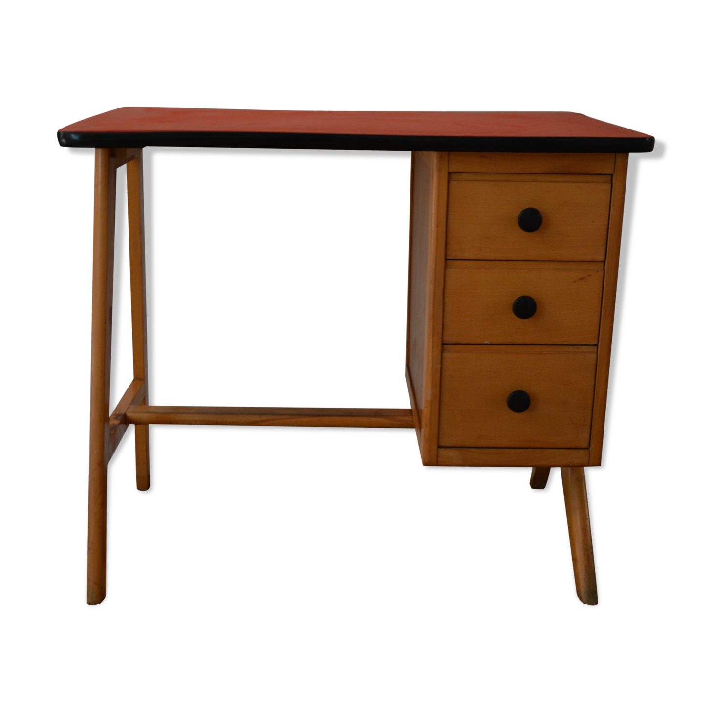 Bureau vintage pieds compas