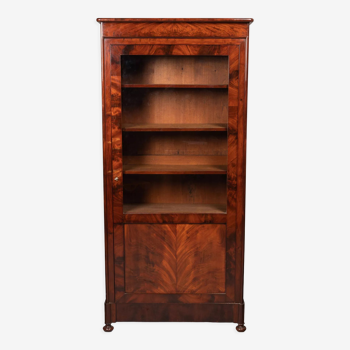 Vitrine Louis-Philippe en acajou de Cuba, XIXe siècle