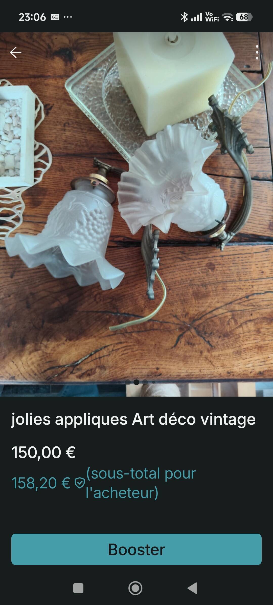 Appliques vintage tulipe