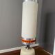 Cracked ceramic floor lamp
