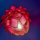 Vintage pink mother-of-pearl angled wall lamp