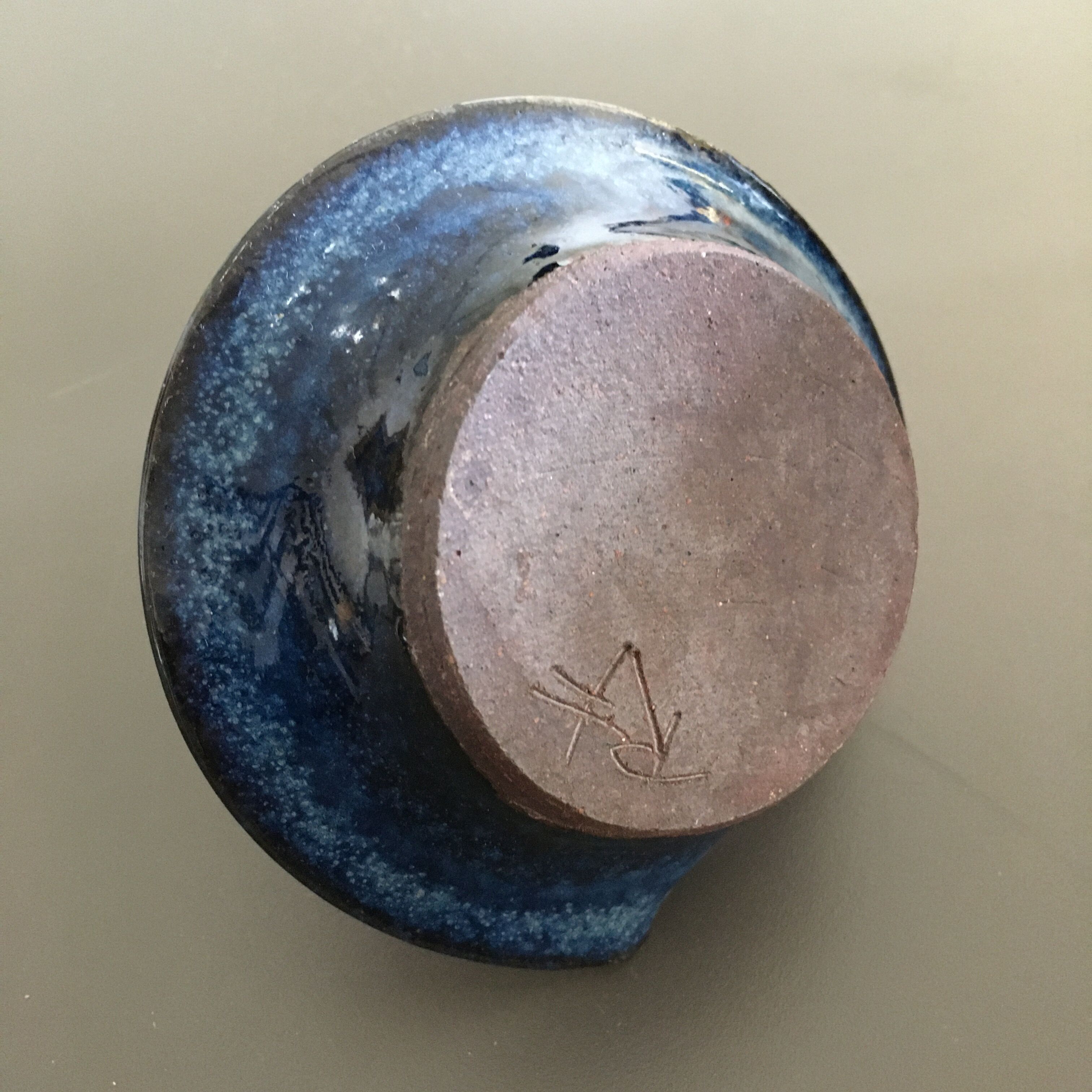 Blue Bougeoir signed