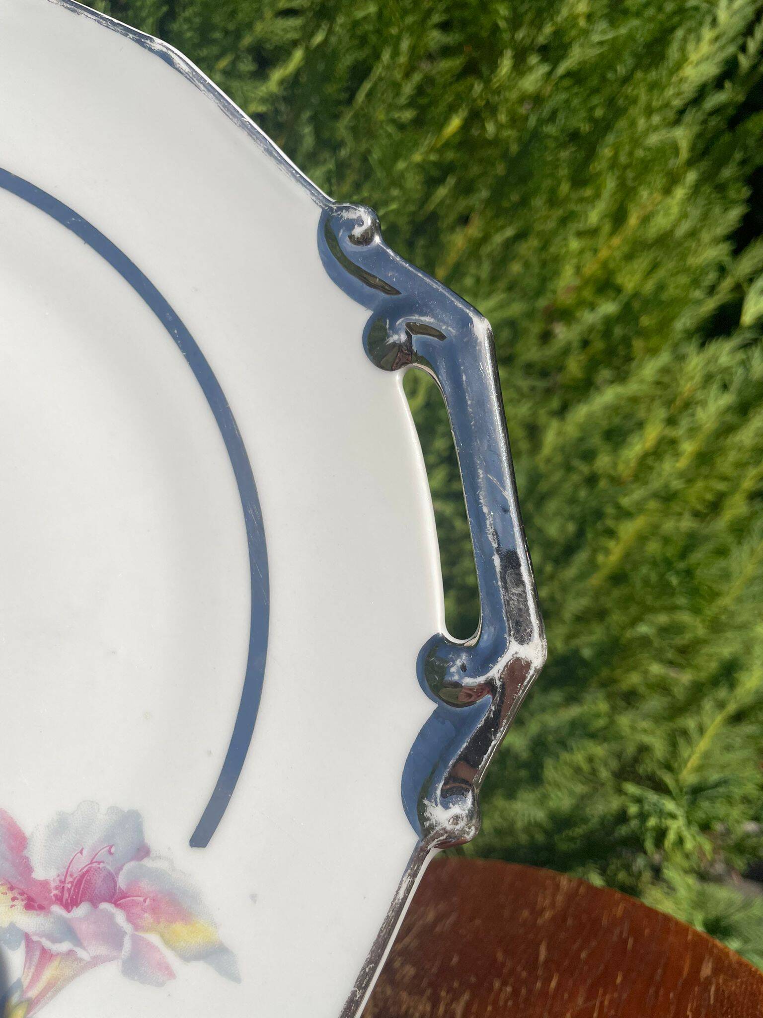 Peony porcelain dish