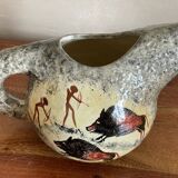 Pitcher Vallauris prehistoric scenes