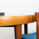Scandinavian teak round dining table