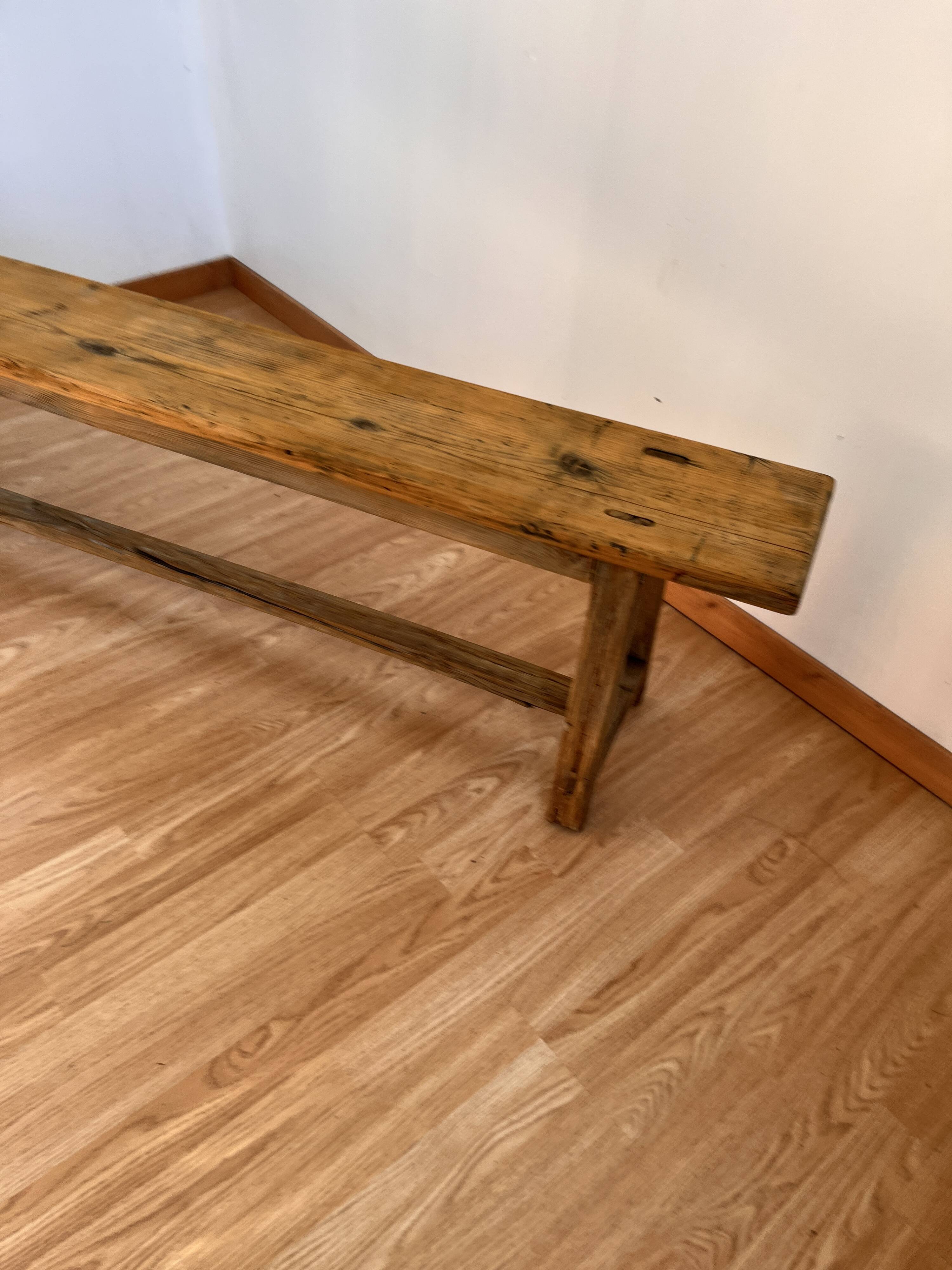 Wooden bench