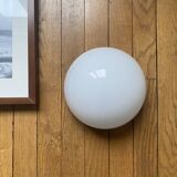 Ceiling light or wall lamp 21 cm white opal glass Bega Limburg