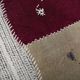 Wine Color Vintage Textile Wall Hanging, Handwoven Tapestry, 106x116 Cm