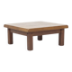 Vintage Rustic Brutalist Mid-Century Coffee Table from Oak