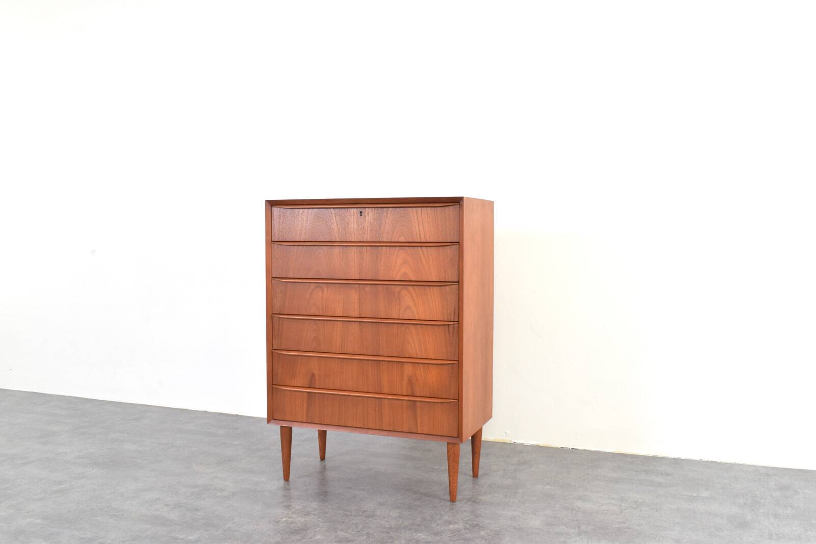 Mid-Century Danish Teak Chest of Drawers, 1960s.